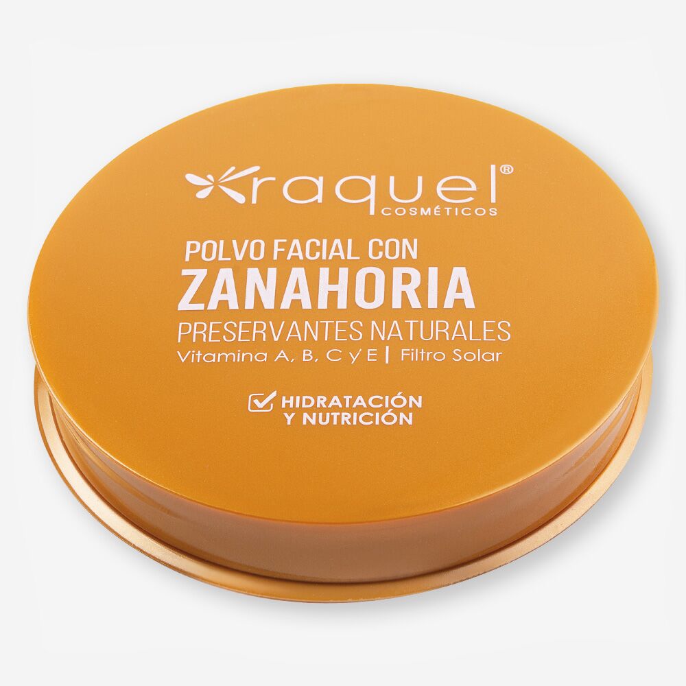 Polvo facial zanahoria con betacaroteno, vitamina a, b, c y e, para piel seca o mixta - Imagen 1